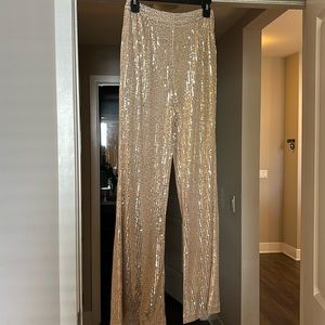 12th Tribe Gold sequin pants